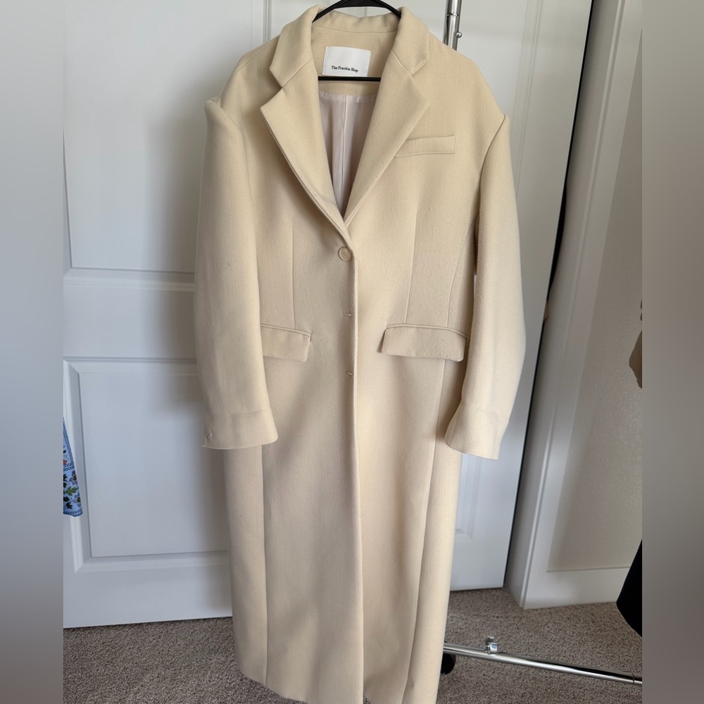 The Frankie Shop Cream Trench Coat